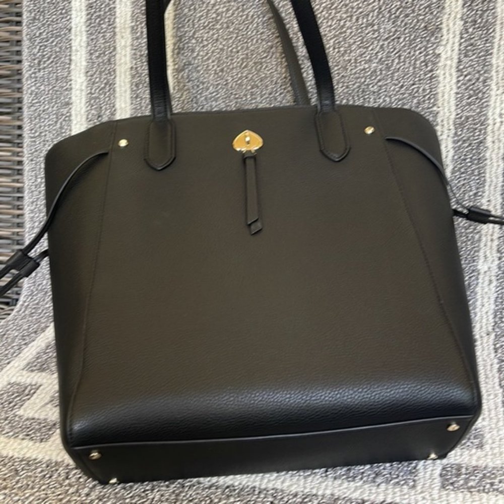 Kate Spade Marti Large Tote Pebbled Leather Black - Picture 3 of 16